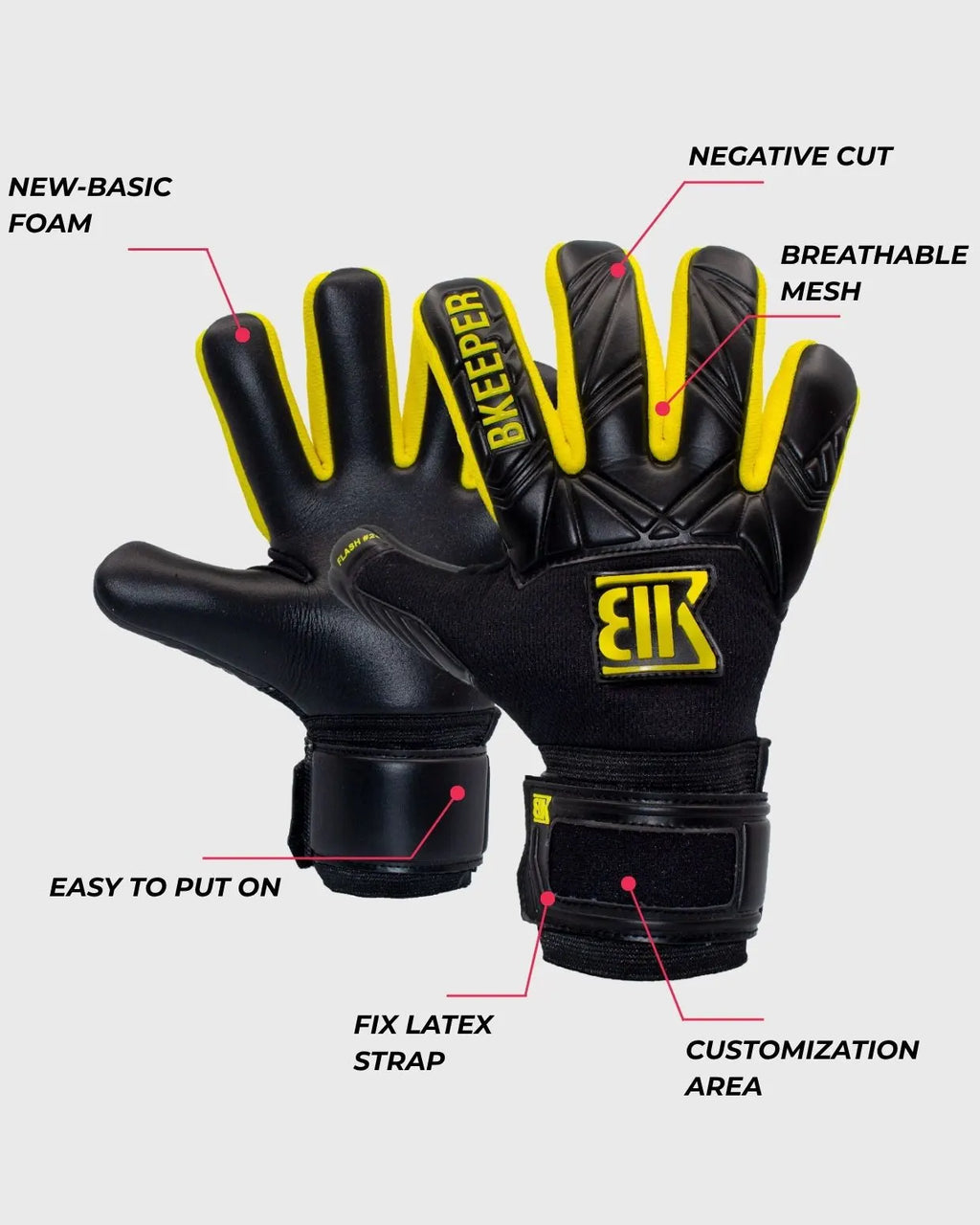 Flash Black/Yellow (kids)